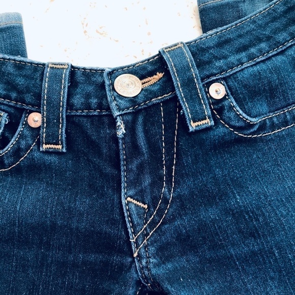 True Religion Boot Cut Leg Dark Wash Jeans Size 26 - Picture 5 of 16
